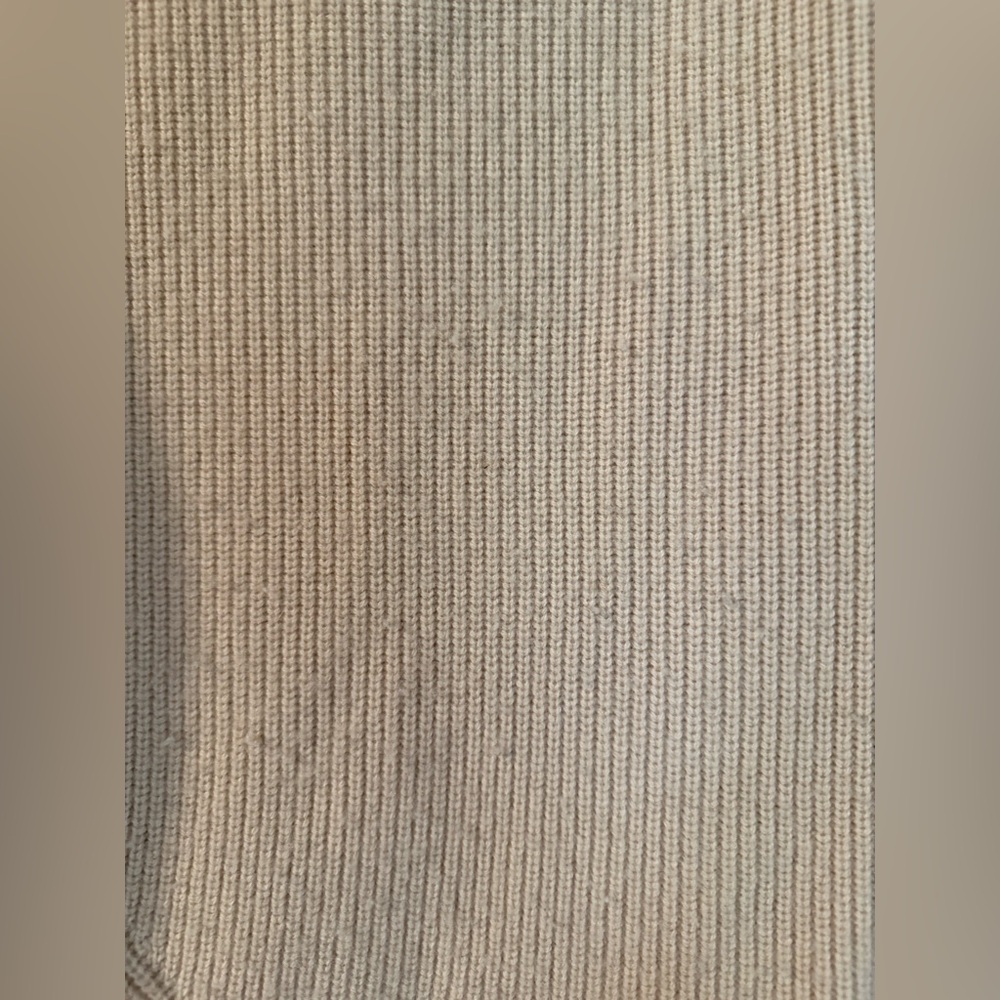 Rory Turtleneck Sweater Tan | Wool Cashmere Blend | Size M - Picture 6 of 6